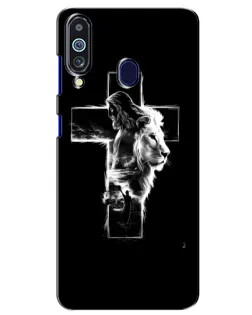 Чохол для Samsung Galaxy M40 з картинкою «Сяючий хрест Jesus»