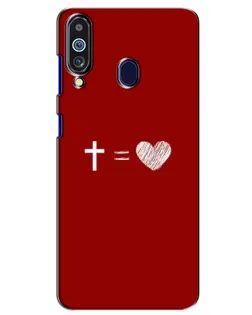 Чохол для Samsung Galaxy M40 з картинкою «Рівняння любові»