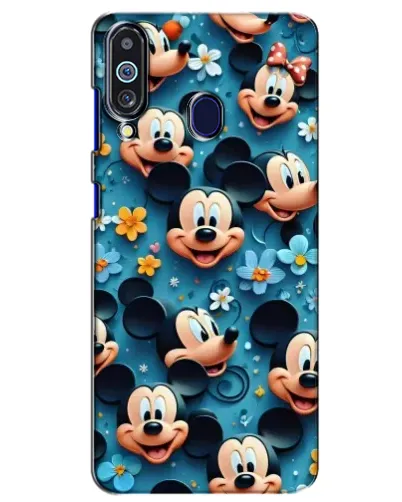 Чехол для Samsung Galaxy M40 с картинкой «Паттерн Микки и Минни»