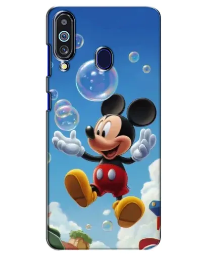 Чехол для Samsung Galaxy M40 с картинкой «Mickey и мыльные пузыри»