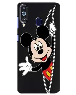 Чехол для Samsung Galaxy M40 с картинкой «Микки раздвигает стены»