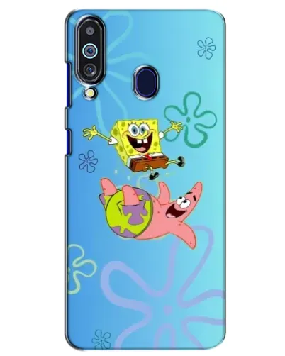 Чехол для Samsung Galaxy M40 с картинкой «Спанч Боб и Патрик»