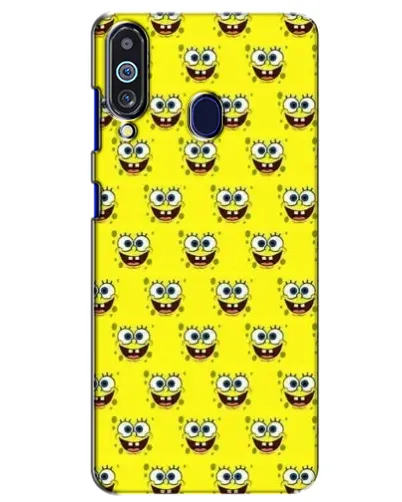 Чехол для Samsung Galaxy M40 с картинкой «Паттерн Губка Боб»