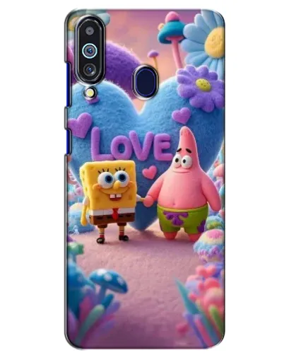 Чехол для Samsung Galaxy M40 с картинкой «Губка Боб Патрик»