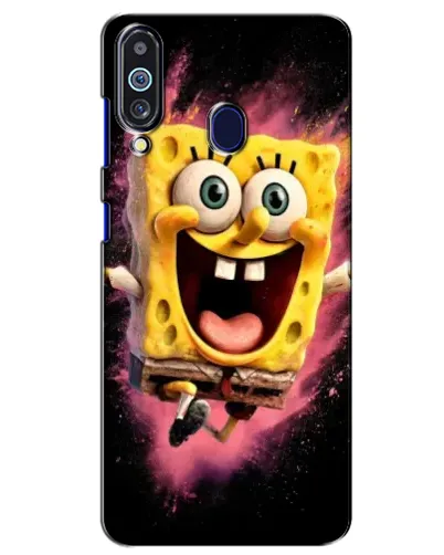 Чехол для Samsung Galaxy M40 с картинкой «Взрывной Спанч Боб»