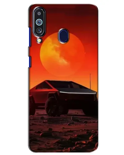Чехол для Samsung Galaxy M40 с картинкой «Cybertruck на Марсе» Чехол для Samsung Galaxy M40 с картинкой «Cybertruck на Марсе»