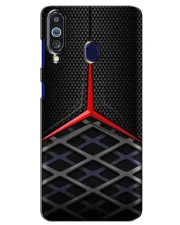 Чехол для Samsung Galaxy M40 с картинкой «Mercedes Carbon Grid»