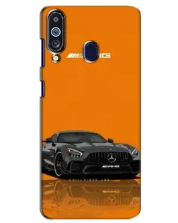 Чехол для Samsung Galaxy M40 с картинкой «Оранжевый Mercedes AMG»