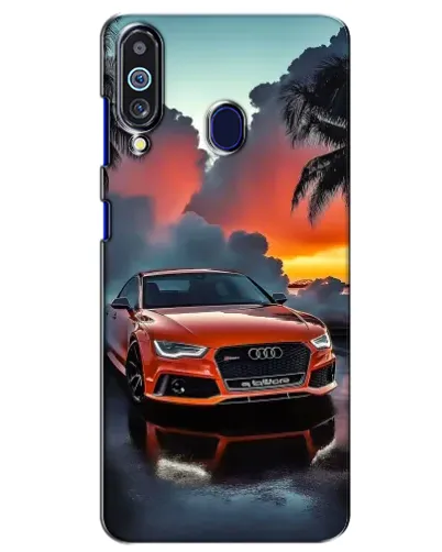 Чехол для Samsung Galaxy M40 с картинкой «Audi — закат»
