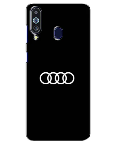 Чехол для Samsung Galaxy M40 с картинкой «Audi White Logo»