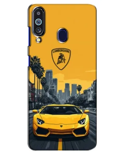 Чехол для Samsung Galaxy M40 с картинкой «Желтый Lamborghini город» Чехол для Samsung Galaxy M40 с картинкой «Желтый Lamborghini город»