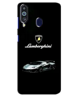 Чехол для Samsung Galaxy M40 с картинкой «Логотип Lamborghini классика»