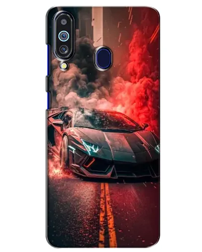 Чехол для Samsung Galaxy M40 с картинкой «Lamborghini красный дым» Чехол для Samsung Galaxy M40 с картинкой «Lamborghini красный дым»
