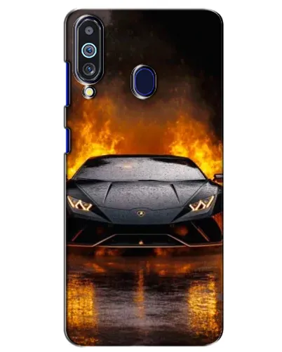 Чехол для Samsung Galaxy M40 с картинкой «Lamborghini в огне» Чехол для Samsung Galaxy M40 с картинкой «Lamborghini в огне»