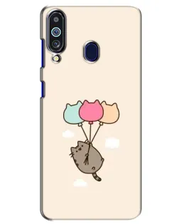 Чехол для Samsung Galaxy M40 с картинкой «Пушин на шариках»