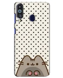 Чехол для Samsung Galaxy M40 с картинкой «Пушин в горошек»