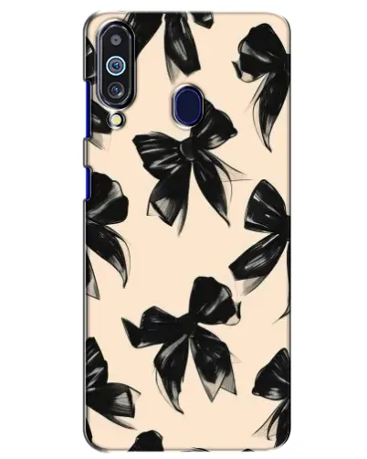 Чехол для Samsung Galaxy M40 с картинкой «Паттерн черные банты» Чехол для Samsung Galaxy M40 с картинкой «Паттерн черные банты»