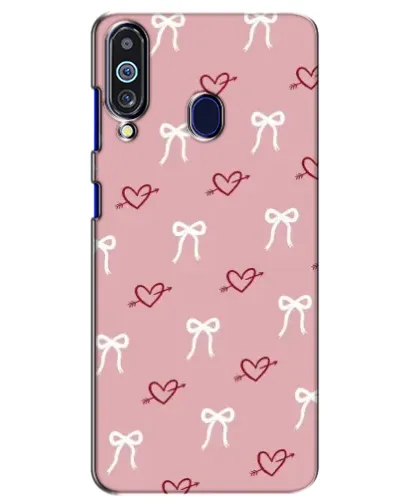 Чехол для Samsung Galaxy M40 с картинкой «Сердца и банты» Чехол для Samsung Galaxy M40 с картинкой «Сердца и банты»