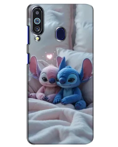 Чехол для Samsung Galaxy M40 с картинкой «Плюшевые Стич Ангел»