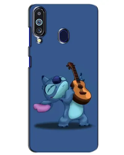 Чехол для Samsung Galaxy M40 с картинкой «Стич с укулеле»