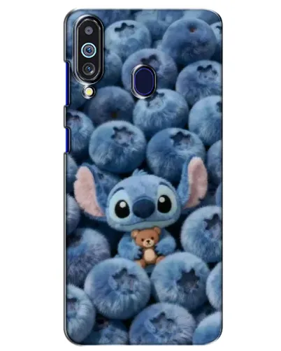 Чехол для Samsung Galaxy M40 с картинкой «Стич и голубика»