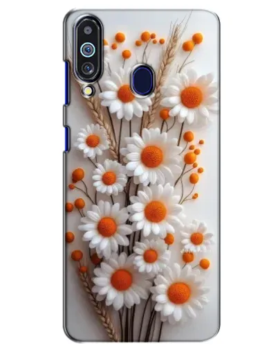 Чехол для Samsung Galaxy M40 с картинкой «Белые сухоцветы»