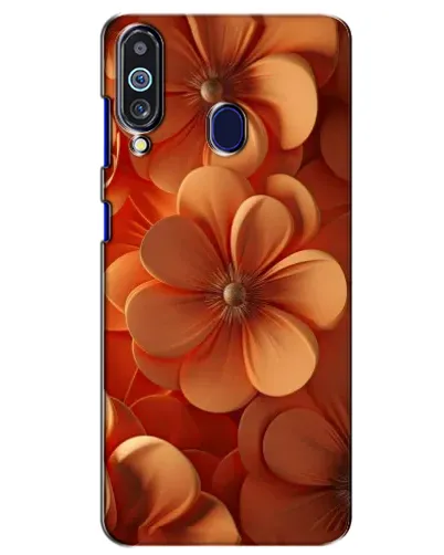 Чехол для Samsung Galaxy M40 с картинкой «Оранжевый макро цветок»