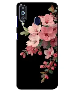 Чохол для Samsung Galaxy M40 з картинкою «Рожева гілка сакури»