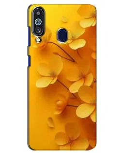 Чохол для Samsung Galaxy M40 з картинкою «Золоті пелюстки»