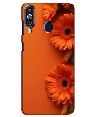 Чехол для Samsung Galaxy M40 с картинкой «Оранжевые герберы»