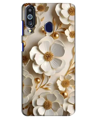 Чехол для Samsung Galaxy M40 с картинкой «Белие бумажние  цвети»