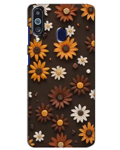 Чехол для Samsung Galaxy M40 с картинкой «Узор из маленьких подсолнухов»