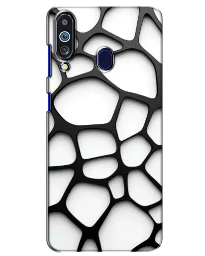 Чехол для Samsung Galaxy M40 с картинкой «Белая объемная сетка» Чехол для Samsung Galaxy M40 с картинкой «Белая объемная сетка»