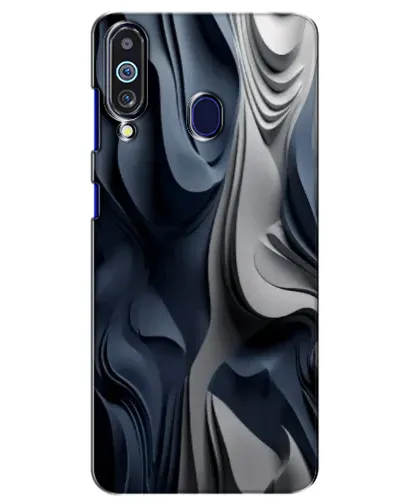 Чехол для Samsung Galaxy M40 с картинкой «Объемные синие складки» Чехол для Samsung Galaxy M40 с картинкой «Объемные синие складки»