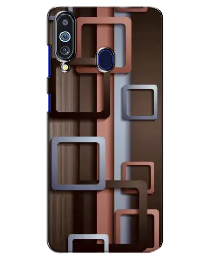 Чехол для Samsung Galaxy M40 с картинкой «Коричневые объемные квадраты» Чехол для Samsung Galaxy M40 с картинкой «Коричневые объемные квадраты»