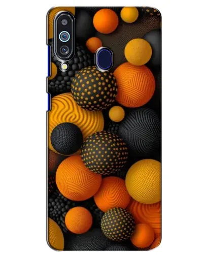 Чехол для Samsung Galaxy M40 с картинкой «Объемные оранжевые сферы» Чехол для Samsung Galaxy M40 с картинкой «Объемные оранжевые сферы»