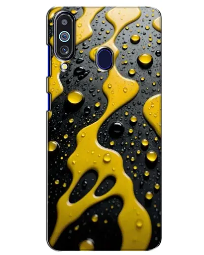 Чехол для Samsung Galaxy M40 с картинкой «Жидкое желтое золото» Чехол для Samsung Galaxy M40 с картинкой «Жидкое желтое золото»