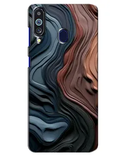 Чехол для Samsung Galaxy M40 с картинкой «Цветные волны каньона»