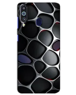 Чехол для Samsung Galaxy M40 с картинкой «Объемная темная решетка»