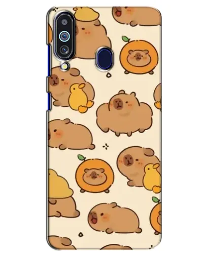 Чехол для Samsung Galaxy M40 с картинкой «Капибары с апельсинами»