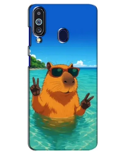 Чехол для Samsung Galaxy M40 с картинкой «Морская капибара»