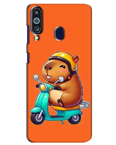 Чехол для Samsung Galaxy M40 с картинкой «Капибара на скутере»