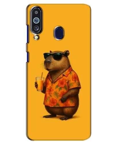 Чехол для Samsung Galaxy M40 с картинкой «Капибара на отдыхе»
