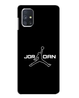 Чехол для Samsung Galaxy M51 с картинкой «Nike Pink Swirl»