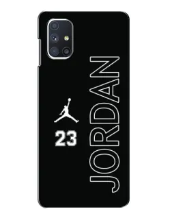Чехол для Samsung Galaxy M51 с картинкой «Jordan Vertical»
