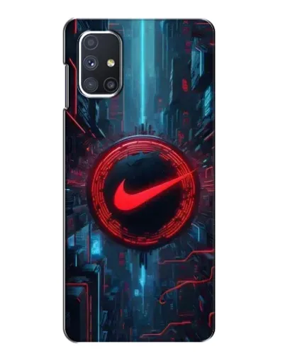 Чехол для Samsung Galaxy M51 с картинкой «Техногенный стиль Nike»