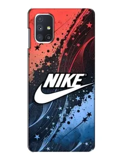 Чехол для Samsung Galaxy M51 с картинкой «Градиентный принт Найк»