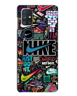 Чехол для Samsung Galaxy M51 с картинкой «Яркий коллаж Nike» Чехол для Samsung Galaxy M51 с картинкой «Яркий коллаж Nike»