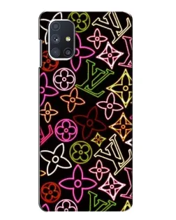 Чехол для Samsung Galaxy M51 с картинкой «Неоновый микс Nike»