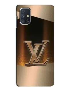 Чехол для Samsung Galaxy M51 с картинкой «LV — золотое сияние»
